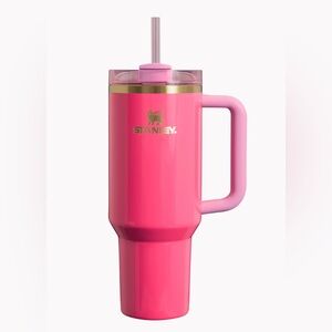 Stanley Pink Travel Mug with Straw 30 oz